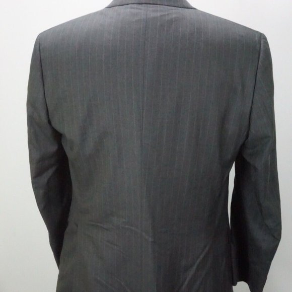 Brioni Brunico Theta S160s Wool Gray Pinstriped 2Pc Suit Jacket Pants Sz 41R NEW - Picture 6 of 13